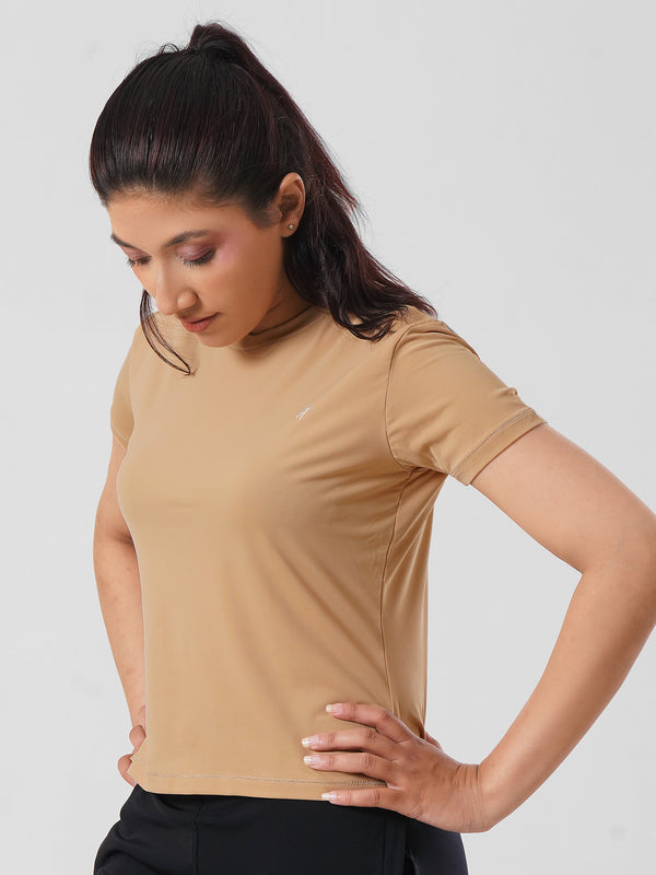 Nylon Super Soft Top in Vanilla Beige